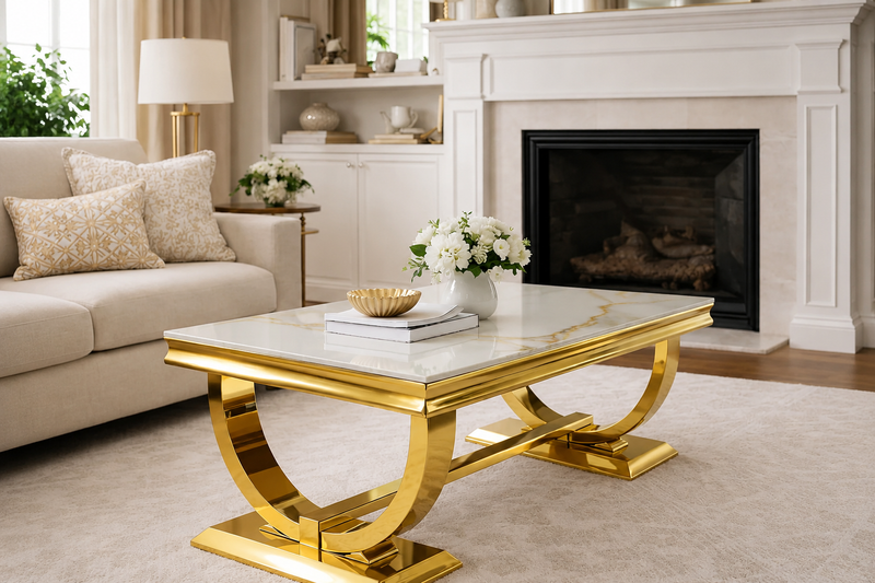 Gold Frame Coffee Tables