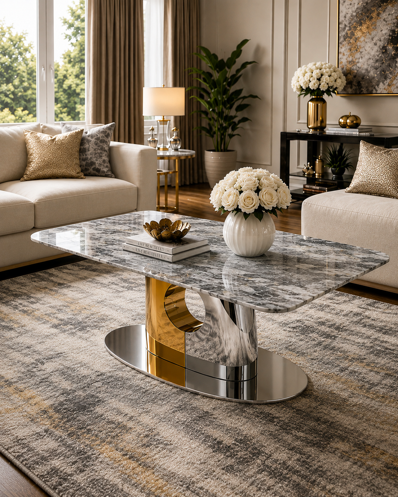 Gold & Silver Premium Coffee Tables