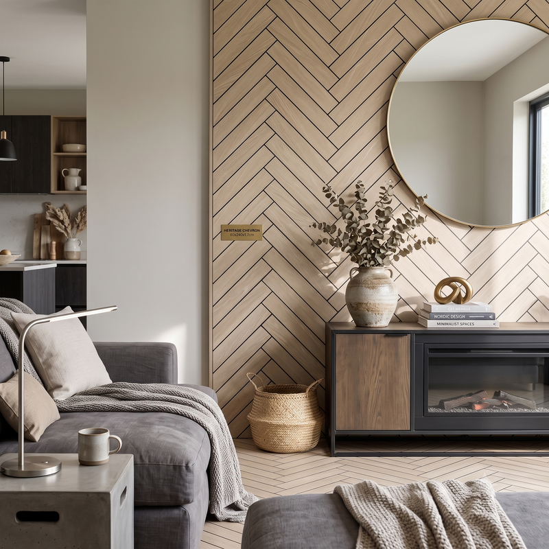Herringbone Acoustic Wall Panels