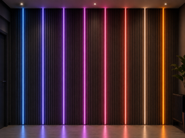 Flexible LED Wall Panel Lighting Kit – Multi-Colour 240cm |  Pack of 4