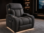 Leon Cinematic Electric Recliner Chair – Charcoal Grey