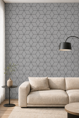 Hexagon Acoustic Wall Panels - Grey - 240 x 60