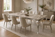 Lewis Dining Table – Chrome Frame