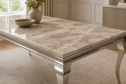 Lewis Dining Table – Chrome Frame