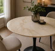 Bentley 0.9m Round Dining Table – Black