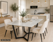 BK-Jessica 1.8m Ceramic Dining Table