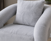 Angel Grey Chair – Soft Fabric Upholstery – 82 x 75 x 74cm