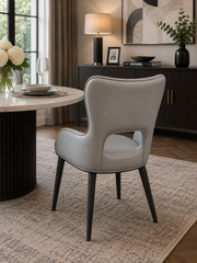 Marbella PU Dining Chair – Black Legs – 54 x 60 x 84cm