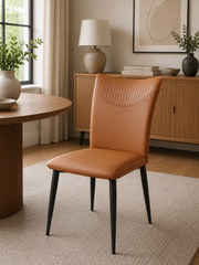 Venice 01 PU Dining Chair – Black Legs – 48 x 62 x 86cm