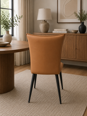Venice 01 PU Dining Chair – Black Legs – 48 x 62 x 86cm