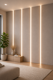 Flexible White LED Wall Panel Lighting – 240cm |Pack of 4