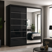 Infinity High Gloss Sliding Wardrobe – 150cm, 180cm & 200cm