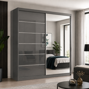 Infinity High Gloss Sliding Wardrobe – 150cm, 180cm & 200cm