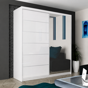 Infinity High Gloss Sliding Wardrobe – 150cm, 180cm & 200cm