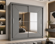 Nicole Sliding Mirror Wardrobe – 120cm, 150cm, 180cm & 203cm