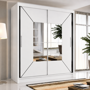 Nicole Sliding Mirror Wardrobe – 120cm, 150cm, 180cm & 203cm