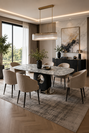 GS-Madrid Luxury Marble Dining Table – 1.8m & 2m