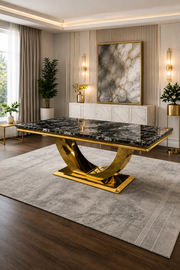 SG-London Gold Dining Table – 1.8m & 2m