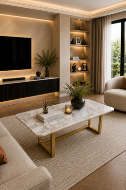 G-Jessica Gold Coffee Table 120 x 60 x 45cm