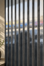 Mirror Finish Acoustic Wall Panels - Shiny Silver - 240 x 60