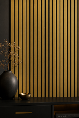 Metallic Acoustic Wall Panels - Gold - 240 x 60