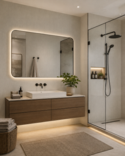 Wood Effect Bathroom Wall Panels - Grey - 240 x 60