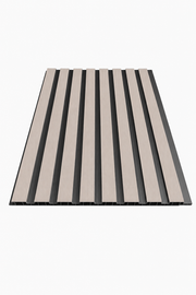 Linear PVC Waterproof Wall Panels - Light Grey - 240 x 30 (Pack of 8)