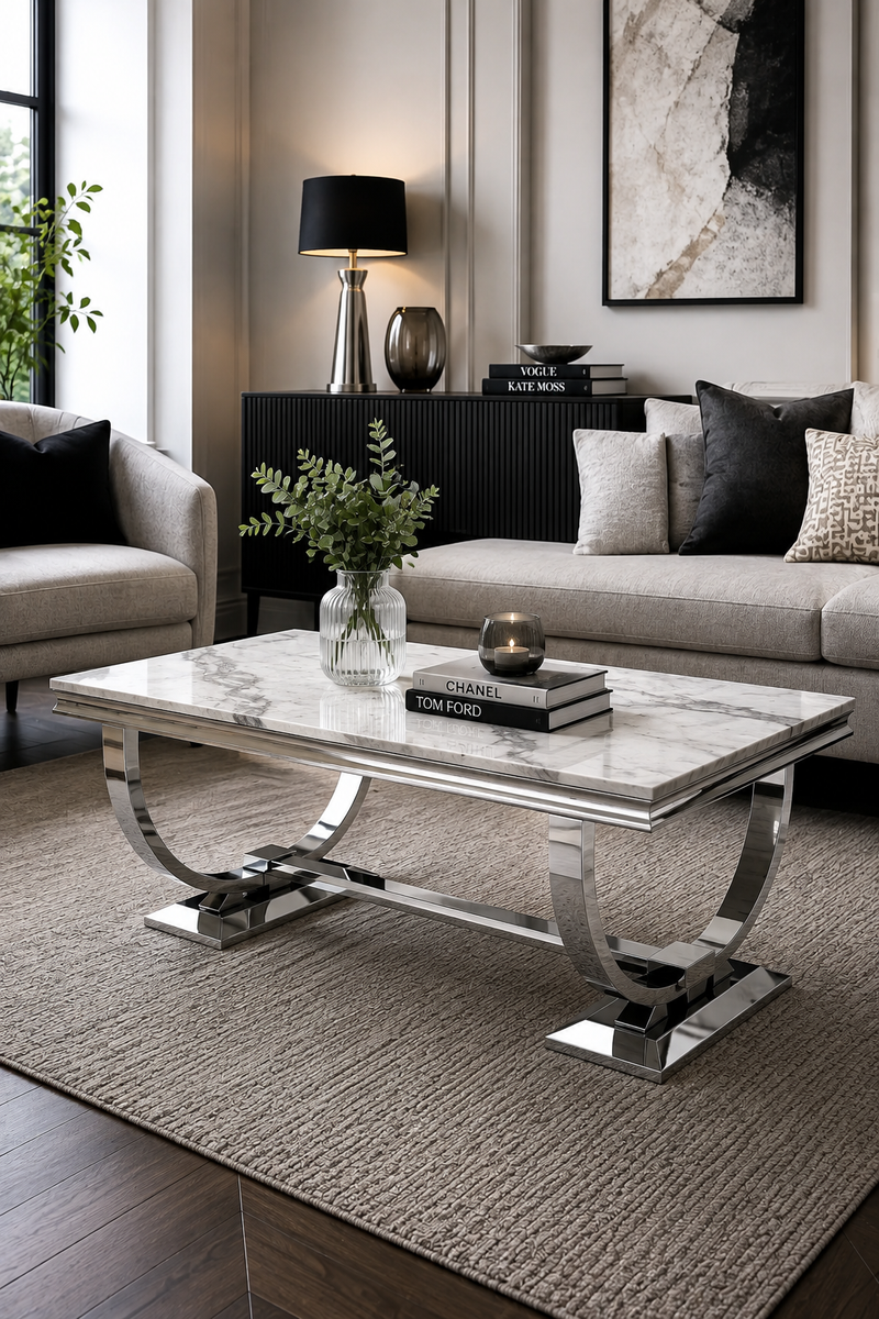 Chrome Frame Coffee Tables