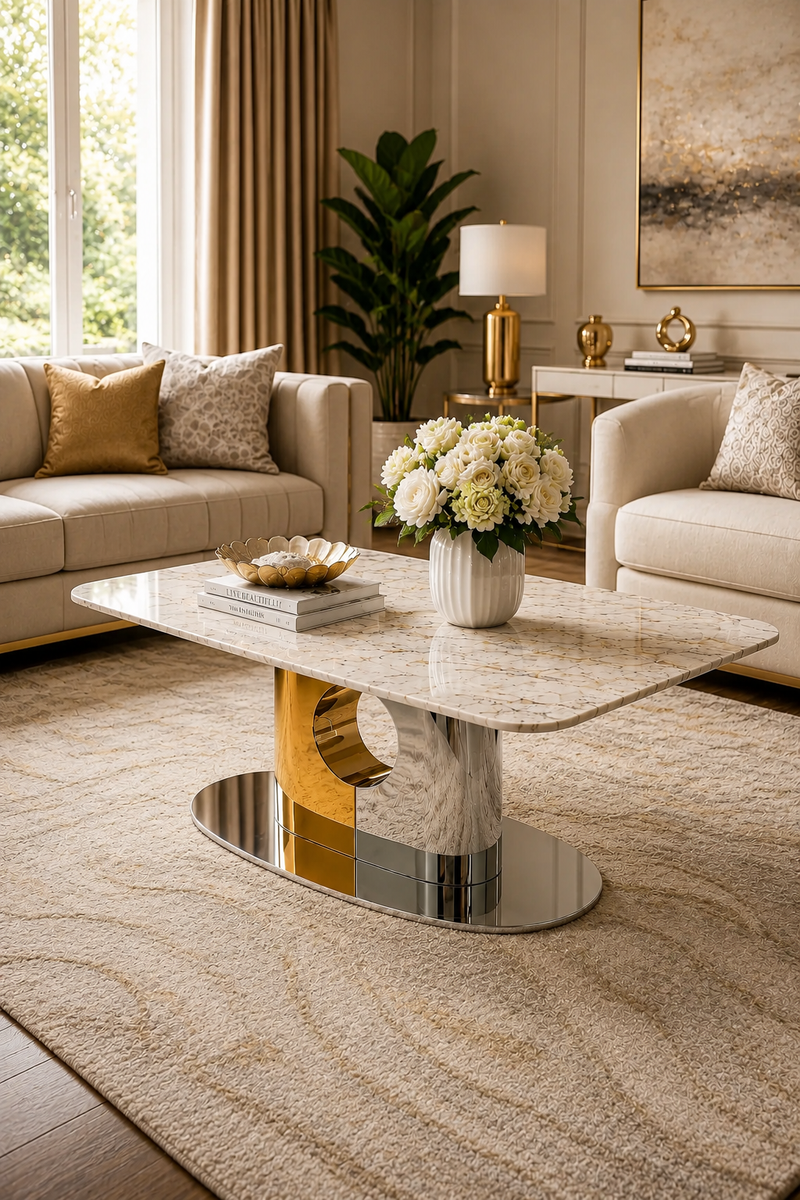 Gold & Silver Premium Coffee Tables