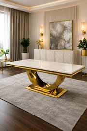 SG-London Gold Dining Table – 1.8m & 2m