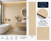 Wood Effect Bathroom Wall Panels - Oak - 240 x 60