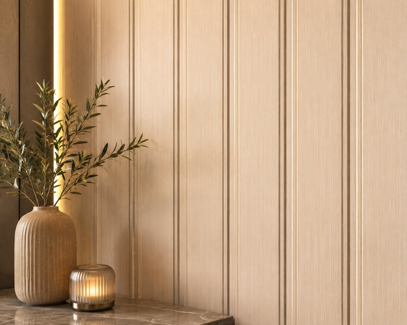 Wide Slat PVC Waterproof Wall Panels