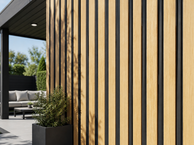 Linear Weatherproof Composite Outdoor Wall Panels
