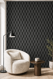 Wavy Acoustic Wall Panels - Dark Grey - 240 x 60
