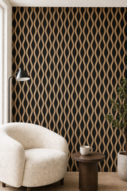 Wavy Acoustic Wall Panels - Oak - 240 x 60