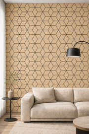 Hexagon Acoustic Wall Panels - Nature Oak / Light Oak - 240 x 60