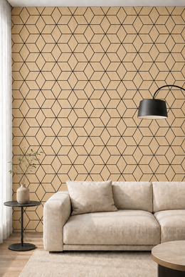 Hexagon Acoustic Wall Panels - Nature Oak / Light Oak - 240 x 60