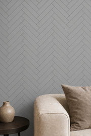 Herringbone Acoustic Wall Panels - Grey - 240 x 60