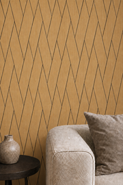 Mini Herringbone Acoustic Wall Panels - Shadow Oak / Dark Oak - 240 x 60
