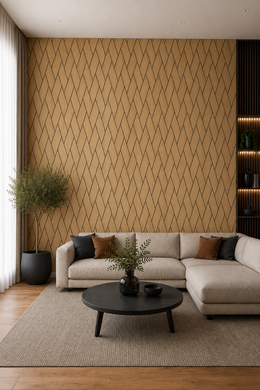 Mini Herringbone Acoustic Wall Panels - Oak - 240 x 60