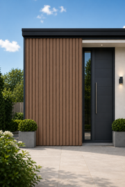 Premium Outdoor Wall Panels - Light Brown - 180cm / 290cm (Pack of 6)