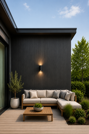 Premium Outdoor Wall Panels - Black - 180cm / 290cm (Pack of 6)