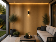 Premium Seamless Waterproof Wall Panels - Oak - 240 x 15 (Pack of 16)
