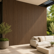 Premium Seamless Waterproof Wall Panels- Walnut - 240 x 15 (Pack of 16)