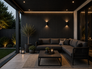 Premium Seamless Waterproof Wall Panels - Black - 240 x 15 (Pack of 16)