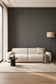 Metallic Acoustic Wall Panels - Dark Grey - 240 x 60