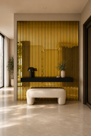 Mirror Finish Acoustic Wall Panels - Shiny Gold - 240 x 60