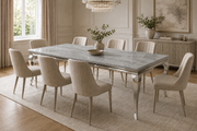 Lewis Dining Table – Chrome Frame