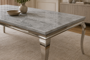 Lewis Dining Table – Chrome Frame
