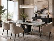 GS-Madrid Luxury Marble Dining Table – 1.8m & 2m